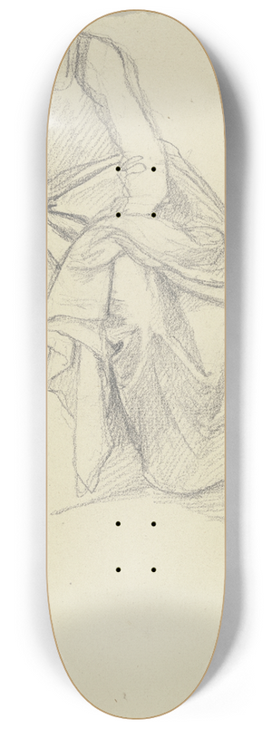 Jakob Becker - Sitzendes Bauernmdchen, links ein angeschnittener Akt 8.25 inch art skate deck