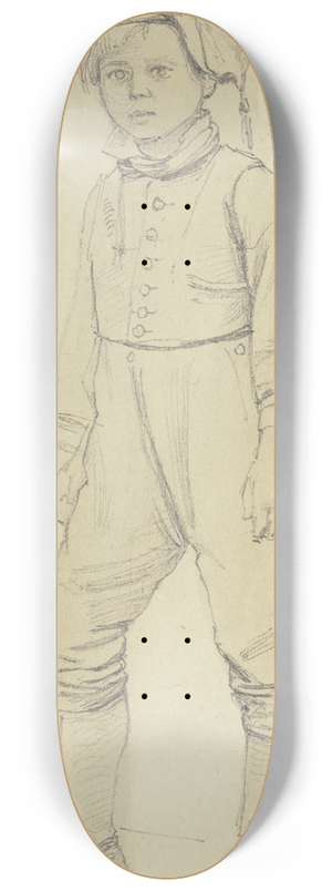 Jakob Becker - Standing boy with cap 8.25 inch art skate deck