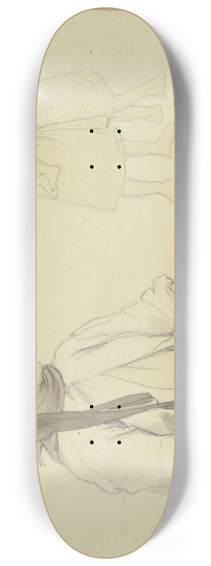 Jakob Becker - Studienblatt; Bauernmdchen 8.25 inch art skate deck