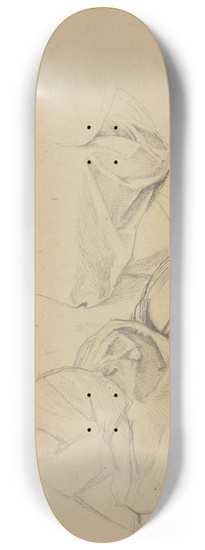 Jakob Becker - Studienblatt; Sitzende Buerin 8.25 inch art skate deck
