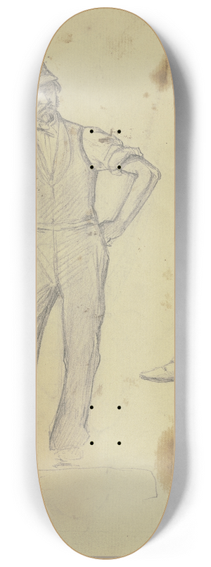 Jakob Becker - Studienblatt; Stehender Grtner 8.25 inch art skate deck