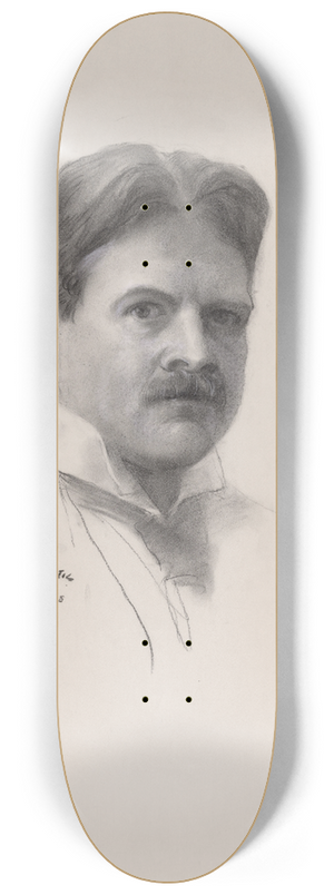 George Frederic Watts - Portrait of Edwin AustinAbbey 8.25 inch art skate deck
