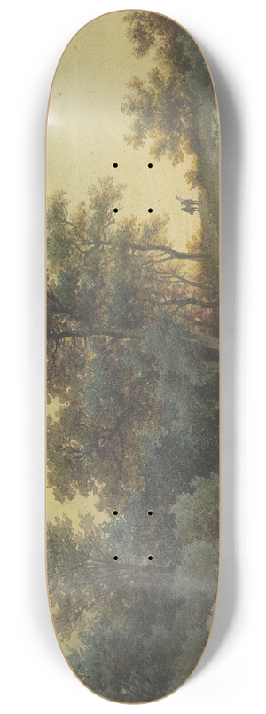 Jakob Maurer - Waldrand mit Flu im Abendlicht 8.25 inch art skate deck