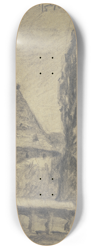 Jakob Nussbaum - Farmstead in Nagybnya 8.25 inch art skate deck