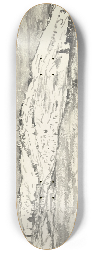 Jakob Nussbaum - Jerusalem, Blick auf lberg und Tempelplatz von Sdwest 8.25 inch art skate deck
