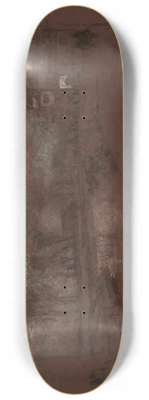 James Abbott McNeill Whistler - Campo Sta. MartaWinter Evening 8.25 inch art skate deck
