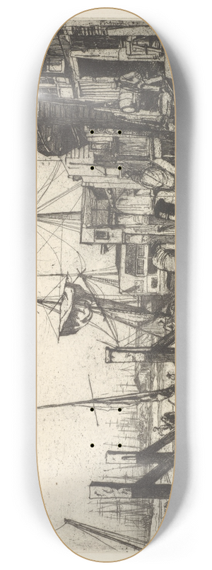 James Abbott McNeill Whistler - Limehouse 8.25 inch art skate deck