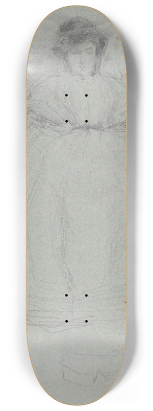 James Abbott McNeill Whistler - Nelly 8.25 inch art skate deck
