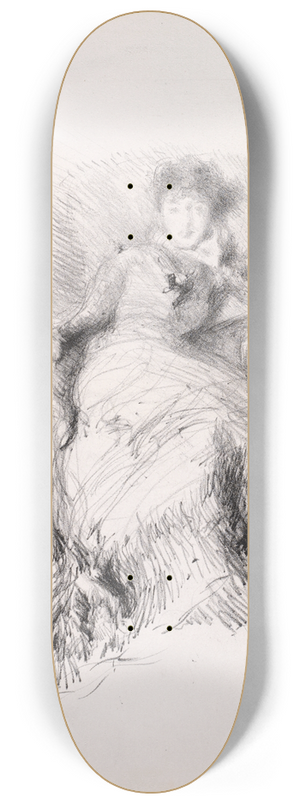 James Abbott McNeill Whistler - Study 8.25 inch art skate deck