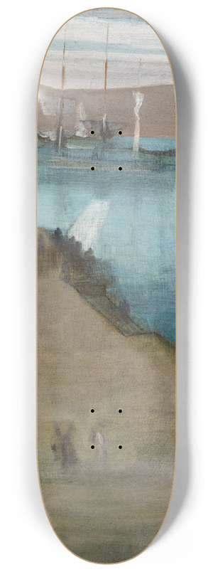 James Abbott McNeill Whistler - Valparaiso Harbor 8.25 inch art skate deck