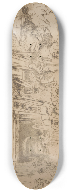 James Abbott McNeill Whistler - Wheelwright 8.25 inch art skate deck