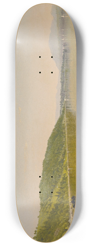 James Augustus Suydam - Hook Mountain, Hudson River 8.25 inch art skate deck