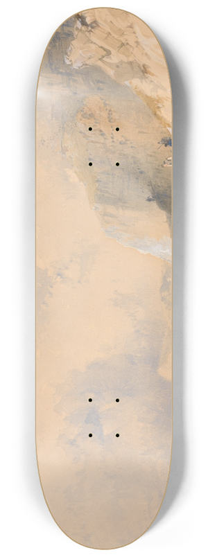 James Baker Pyne - Figures on a Cliff Path near Dover 8.25 inch art skate deck