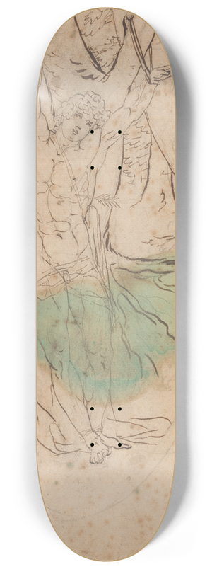 James Barry - Study for Saint Sebastian 8.25 inch art skate deck