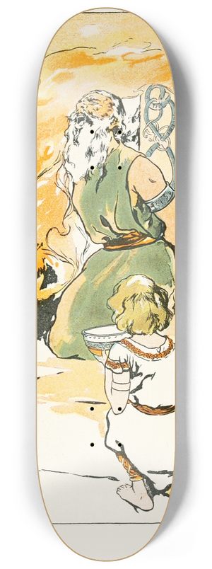 George Hand Wright - No one gave him a thought of pity save little Agnar 8.25 inch art skate deck