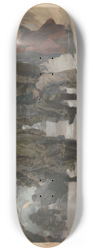 George Hand Wright - The Captain started up the dune with the bedraggled body of the unconscious man 8.25 inch art skate deck George Hand Wright - The Captain started up the dune with the bedraggled body of the unconscious man 8.25 inch art skate deck