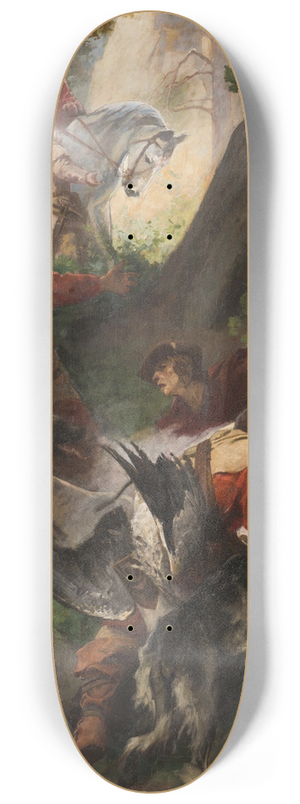 Alexander Jakesch - The Discovery of Hot Springs by Charles IV 8.25 inch art skate deck