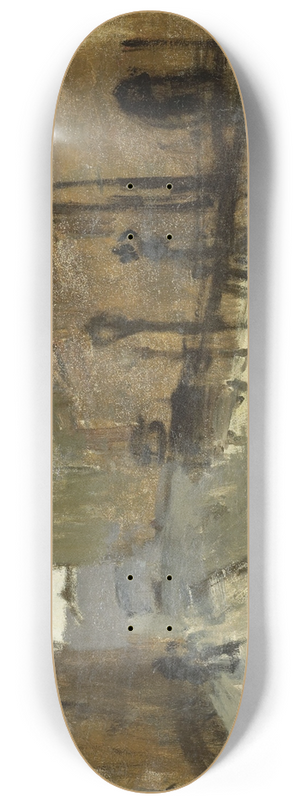 George Hendrik Breitner - De Baan in Rotterdam 8.25 inch art skate deck