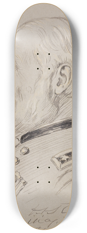 James Edward Kelly - Major General David Sloan Stanley 8.25 inch art skate deck