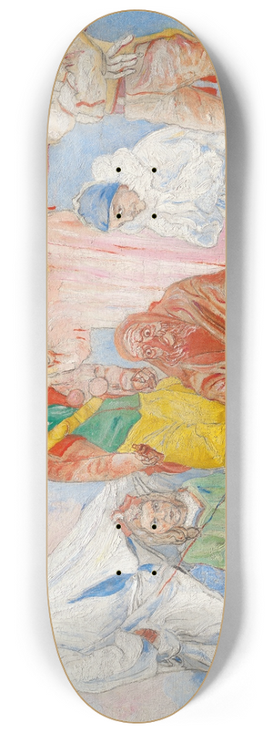 James Ensor - Baptme des masques 8.25 inch art skate deck