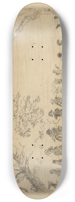 James Ensor - Bijeenkomst in een park 8.25 inch art skate deck