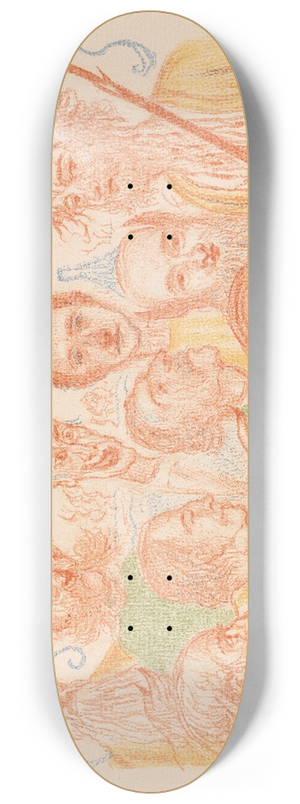 James Ensor - Christ before his Judges 8.25 inch art skate deck