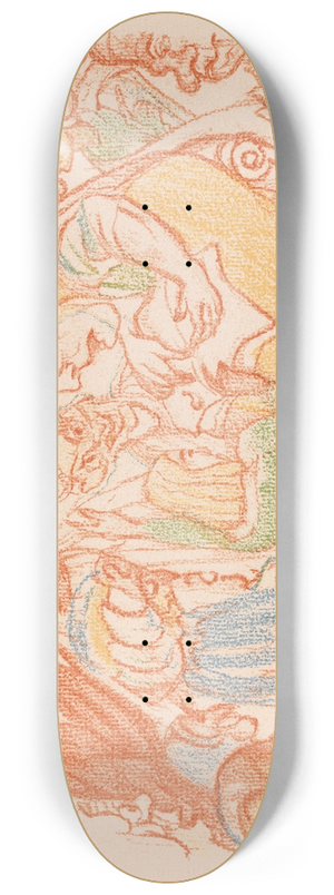 James Ensor - Christs Dispute with the Doctors 8.25 inch art skate deck
