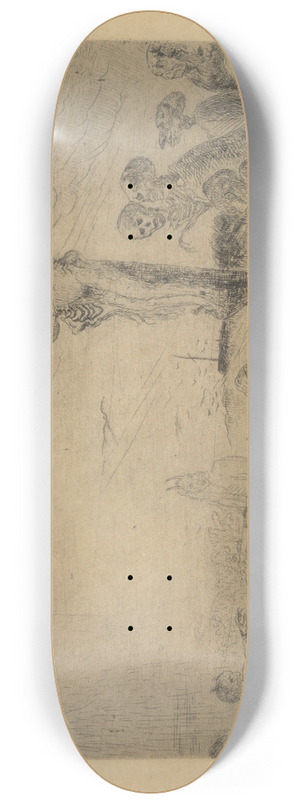 James Ensor - Christus door duivels gekweld 8.25 inch art skate deck