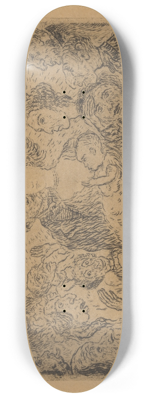 James Ensor - De afgunst 8.25 inch art skate deck
