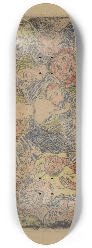 James Ensor - De afgunst 8.25 inch art skate deck