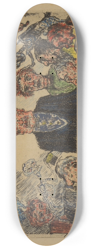 James Ensor - De hoogmoed 8.25 inch art skate deck