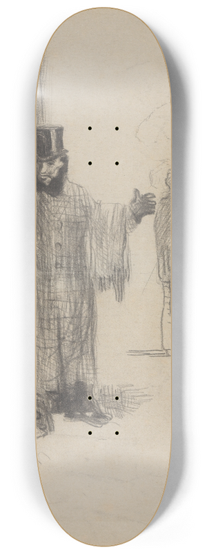 James Ensor - De pakjesdragers 8.25 inch art skate deck