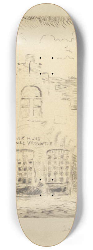 James Ensor - De schaduw op het huis 8.25 inch art skate deck