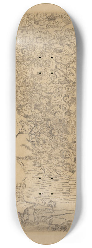 James Ensor - De vermenigvuldiging van de vissen 8.25 inch art skate deck