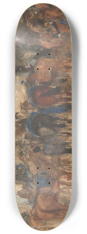 George Hendrik Breitner - Rustende cavalerie op een plein 8.25 inch art skate deck