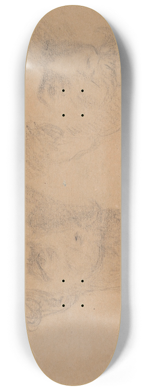 James Ensor - Double Self Portrait 8.25 inch art skate deck