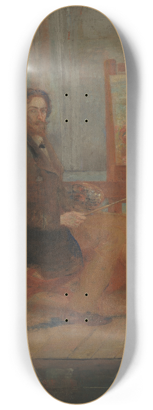 James Ensor - Ensor at his Easel 8.25 inch art skate deck