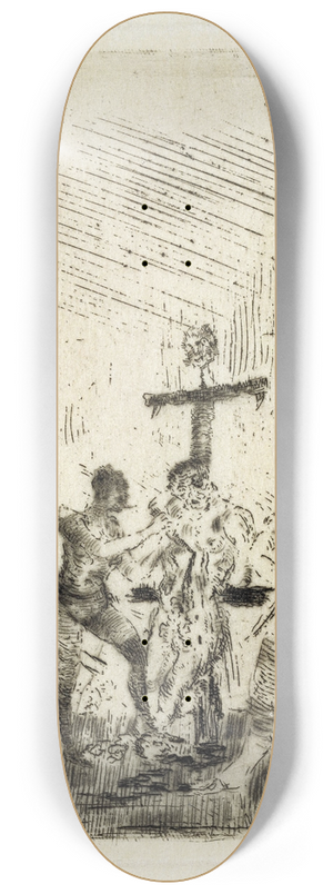 James Ensor - Flaying a Convict 8.25 inch art skate deck
