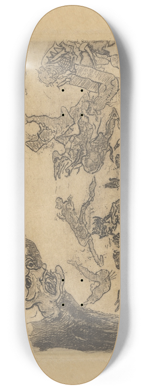 James Ensor - Het spook 8.25 inch art skate deck