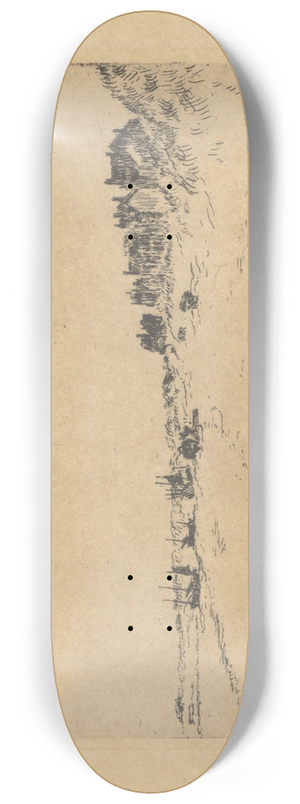 James Ensor - Het strand van De Panne 8.25 inch art skate deck