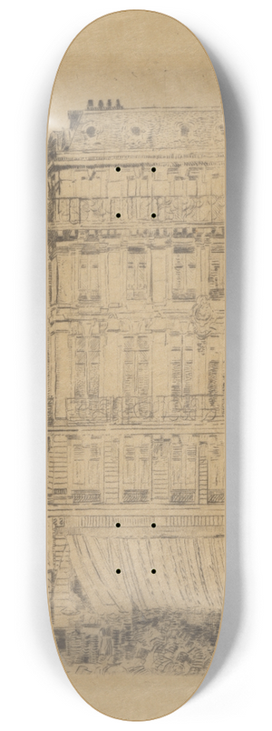 James Ensor - Huis op de Anspachlaan 8.25 inch art skate deck