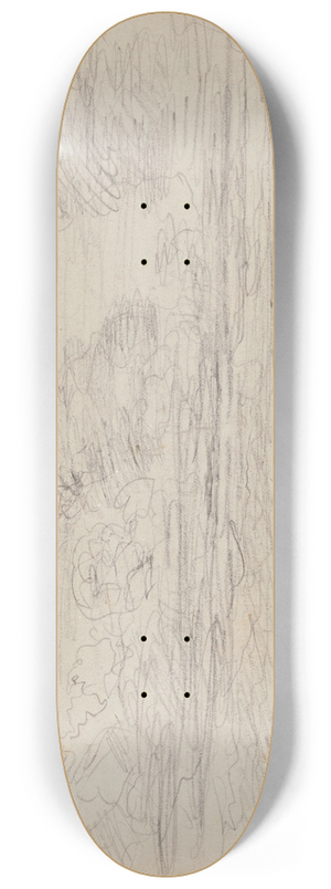 James Ensor - Landscape with Mills and Low Clouds 8.25 inch art skate deck