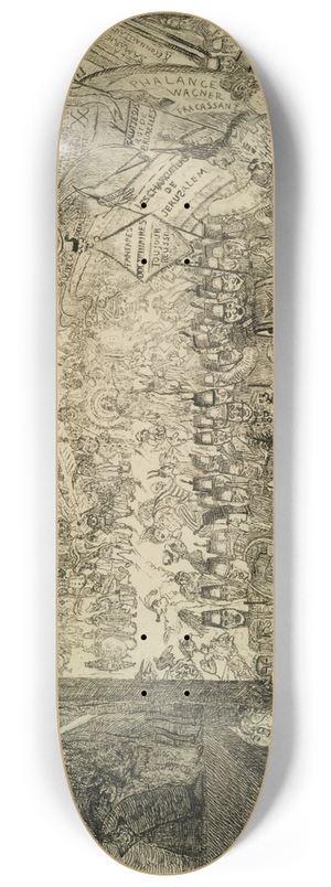 James Ensor - Lentre Du Christ  Bruxelles 8.25 inch art skate deck