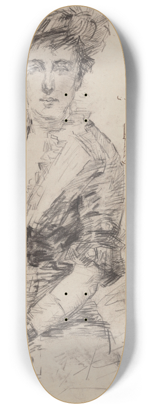 James Ensor - Madame Gratiot 8.25 inch art skate deck