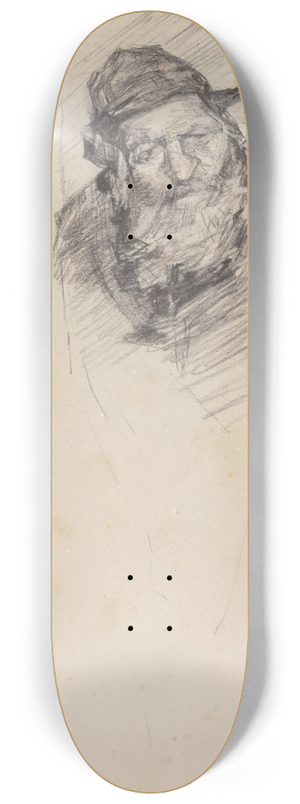 James Ensor - Man in a Hat 8.25 inch art skate deck