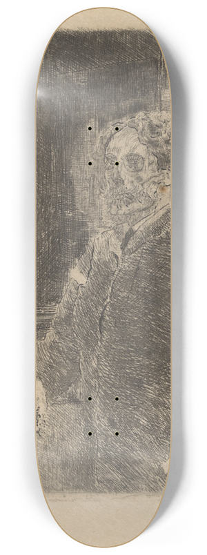 James Ensor - Mijn portret met doodshoofd 8.25 inch art skate deck