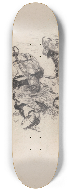 James Ensor - Military Men 8.25 inch art skate deck