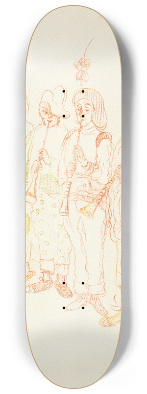 James Ensor - Muzikanten II 8.25 inch art skate deck