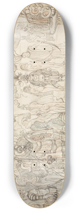 James Ensor - Petits supplices persans 8.25 inch art skate deck