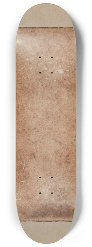 James Ensor - Self Portrait Surrounded by Heads 8.25 inch art skate deck